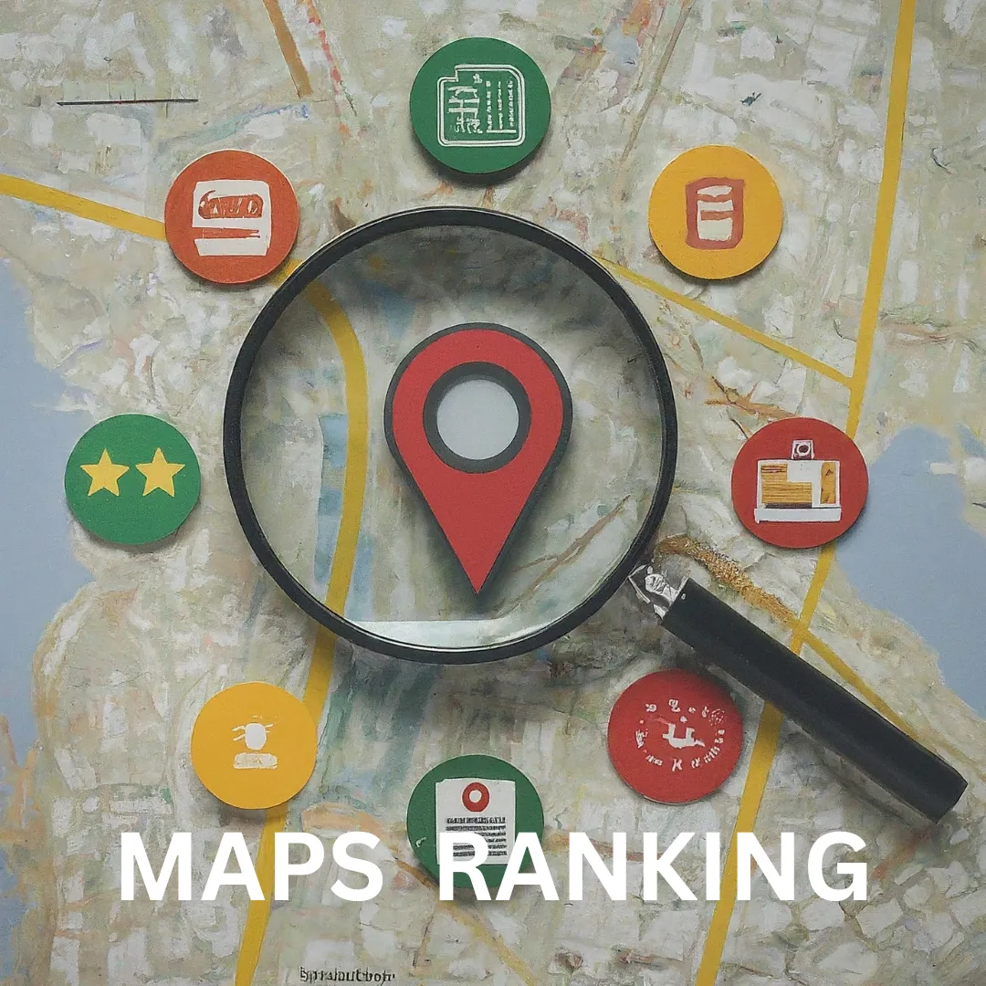 showing maps ranking for local seo