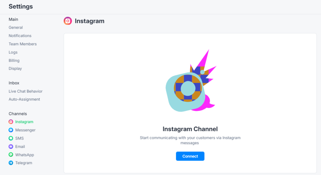 manychat connecting Instagram