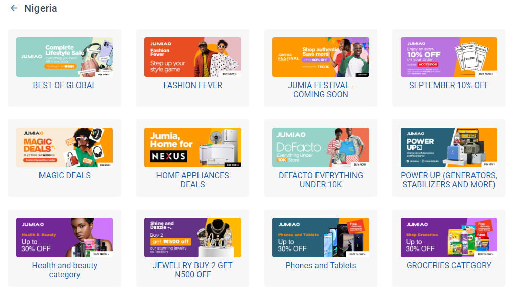 showing jumia affiliates offers